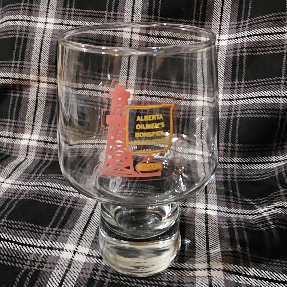 5" Stout Beer Glass | Alberta Oilmen's Bonspiel Association 1982